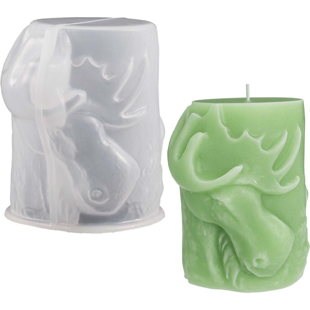 Eseens Deer Column Silicone Mold Resin Candle Soap Casting Mold‎ 2x2 NEW